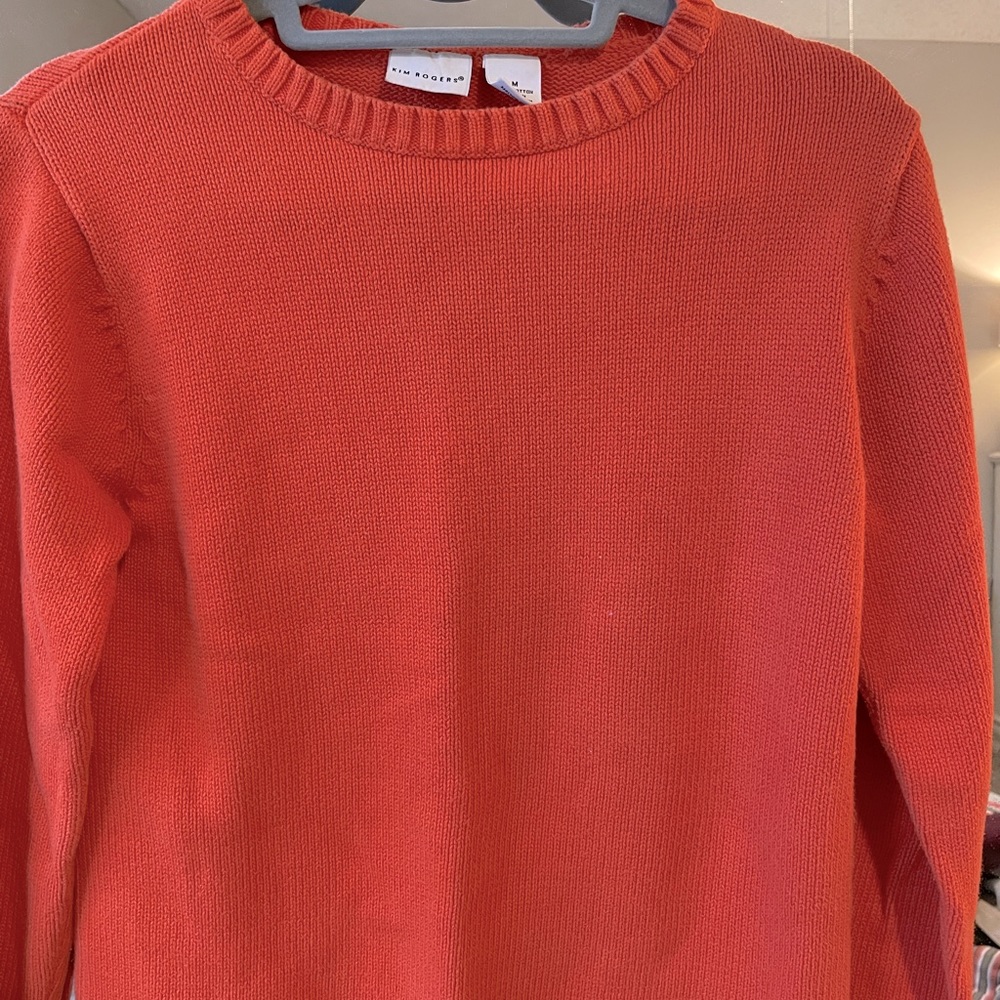 Orange Crewneck Sweater